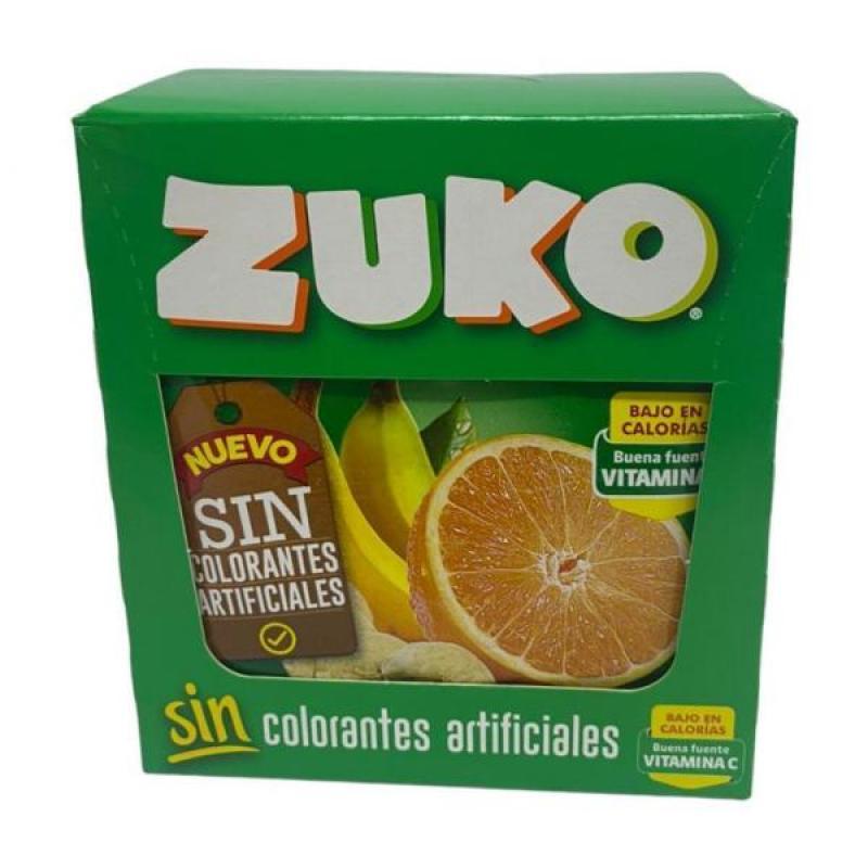 JUGO ZUKO POLVO 10U NARANJA PLATANO