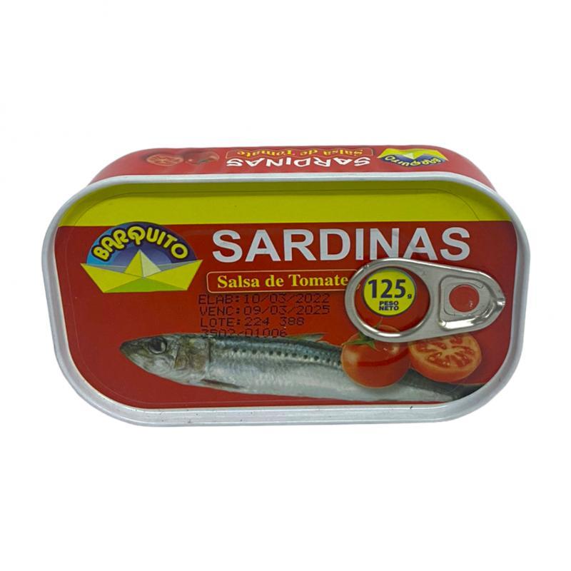 SARDINAS EN SALSA TOMATE BARQUITO 125G