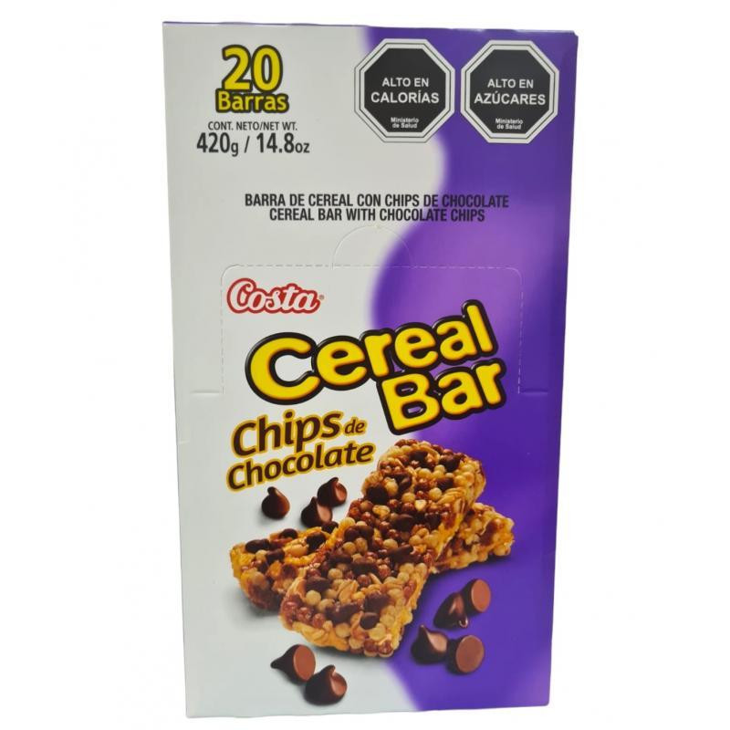 CEREAL BAR 420G X20 CHIPS CHOCOLATE