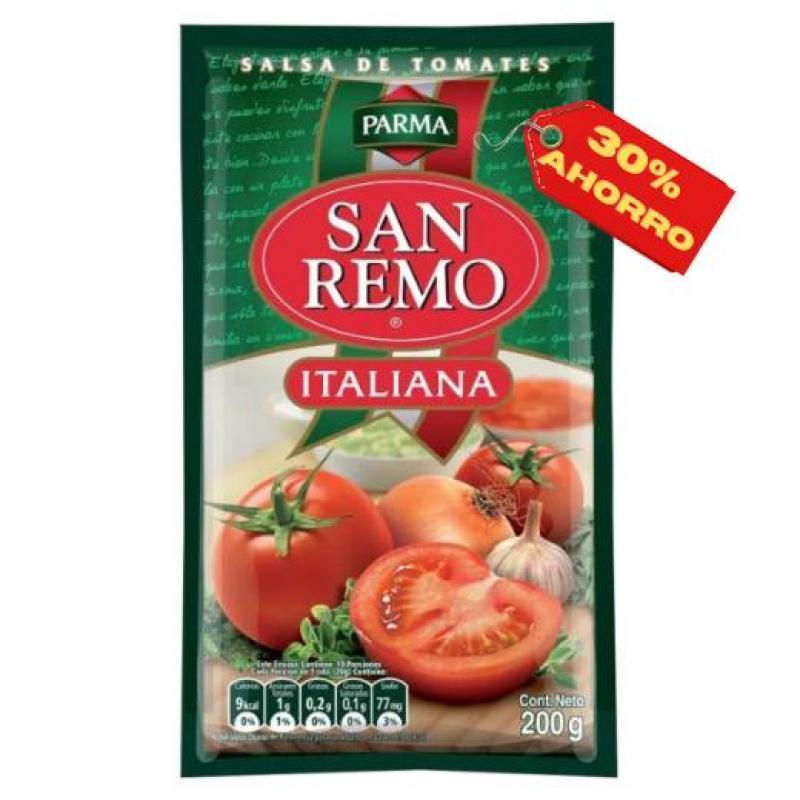 SALSA DE TOMATE SAN REMO 200G ITALIANA