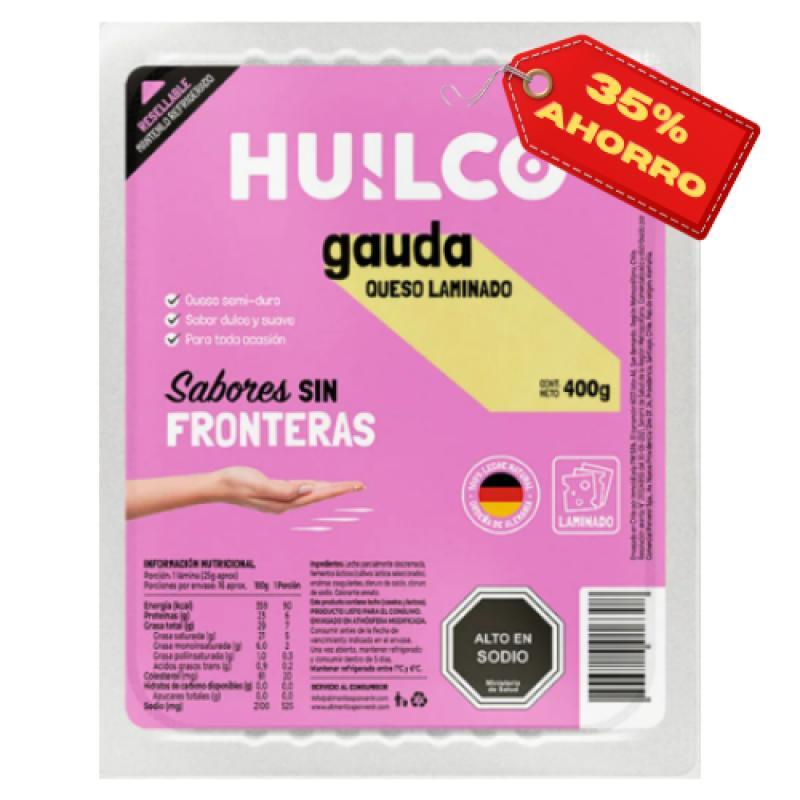 QUESO HUILCO 400G GAUDA LAMINADO