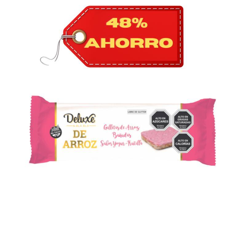 GALLETA DE ARROZ DELUXE 115G BAÑADAS YOGUR FRUTILLA