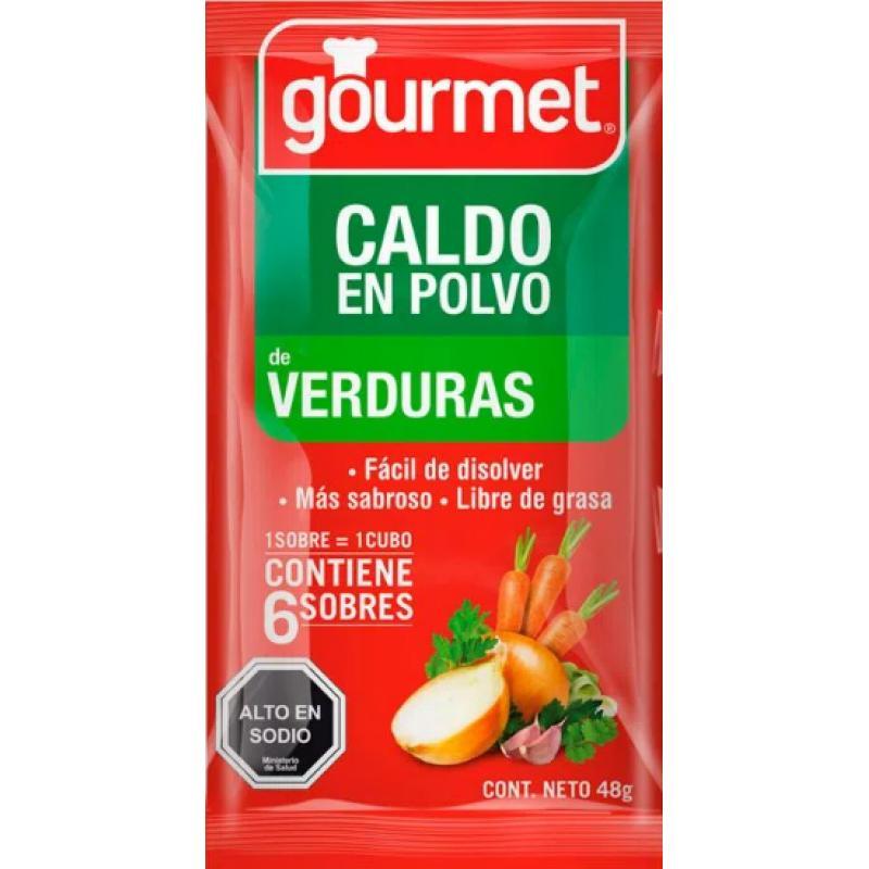 CALDO POLVO GOURMET 48G 6U VERDURA