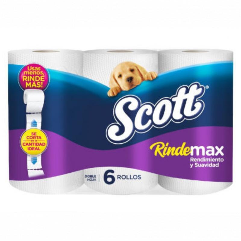 PAPEL HIGIENICO SCOTT 6U RINDEMAX