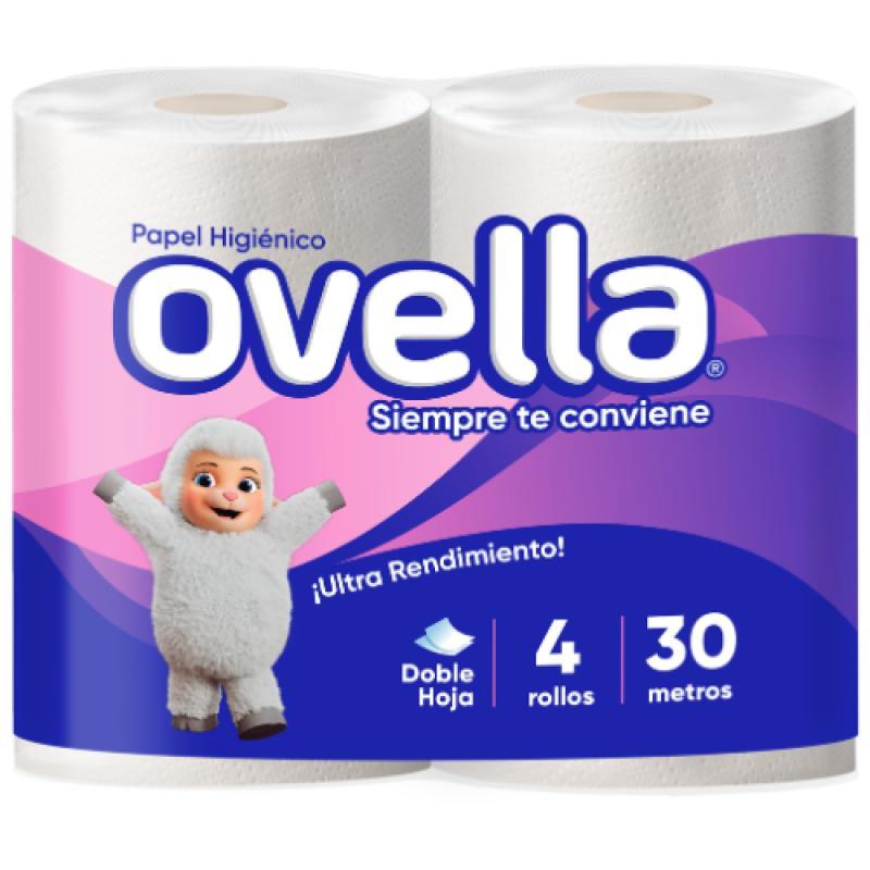 PAPEL HIGIENICO OVELLA 4X30M